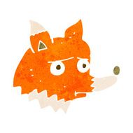 cartoon unhappy fox N5