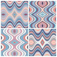 Set of Vector Seamless Abstract Wavy Backgrounds N4