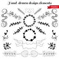 Hand drawn design elements N18