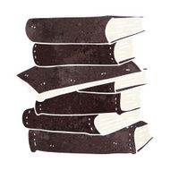 Cartoon Pile Of Books N17