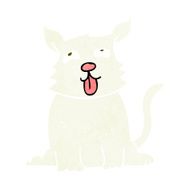 cartoon happy dog N136