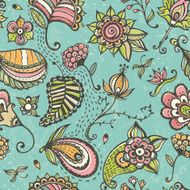 Doodle floral seamless pattern N2