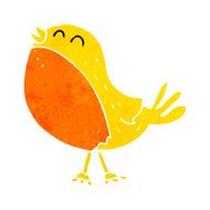 cartoon singing bird N53