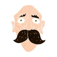 cartoon sad old man N31