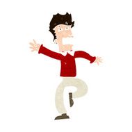 Cartoon Man Panicking N100
