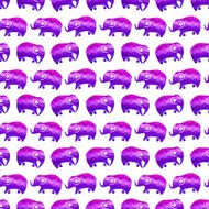 seamless pattern with elephants N7