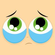 Funny Cartoon Character Face Illustration Editable N31