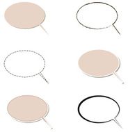 Set of comic style speech bubbles Vector clouds Eps10 N2