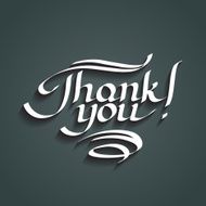 Thank you hand-drawn lettering N5