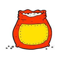 cartoon bag of flour N61