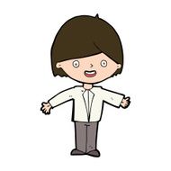 cartoon happy man N760