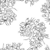 Seamless background with flower N3