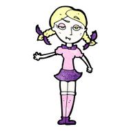 cartoon blond vampire girl N4