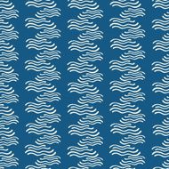 Seamless pattern with hand drawn decorative wavy ornament N2
