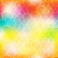 Abstract colorful rainbow ornamental background with scale texture