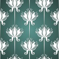 Seamless Floral Pattern (Vector) Hand Drawn Texture N186