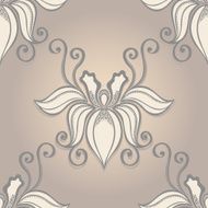 Seamless Floral Pattern (Vector) Hand Drawn Texture N187