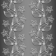 Seamless Floral Pattern (Vector) Hand Drawn Texture N188