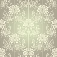 Seamless Floral Pattern (Vector) Hand Drawn Texture N190