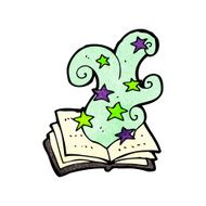 cartoon magic spell book N55