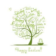 Easter tree sketch for your design