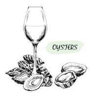 Oysters and wine glass N2