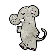 Cartoon Elephant N125