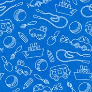 Seamless doodle children toys pattern