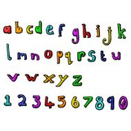 cartoon alphabet N51