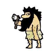 cartoon cave man N22