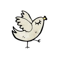 cartoon little bird N45