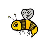 bee cartoon doodle N4