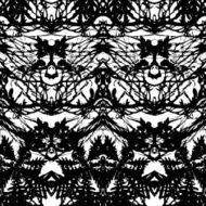Vintage vector damask pattern with abstract shapes N2
