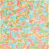 vector Seamless abstract hand-drawn waves swirl pattern N2