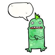 cartoon nervous swamp monster N2