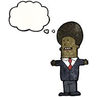 cartoon businessman shrugging shoulders N26