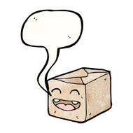 post package with speech bubble N2