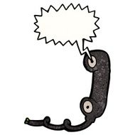 cartoon telephone receiver N12
