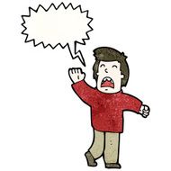 Cartoon Man Shouting N3
