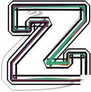 font Illustration Letter z N12