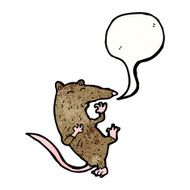 cartoon rat having heart attack N2