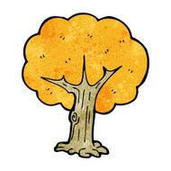 cartoon tree in fall N22