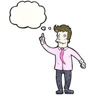 cartoon businessman with great idea N25