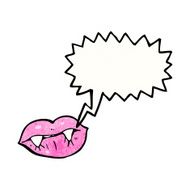 Cartoon Vampire Lips N53