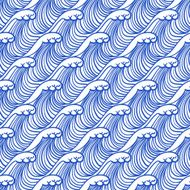 Linear vector pattern with ocean waves