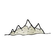 Cartoon Mountain Range N18