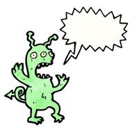shrieking alien cartoon N2