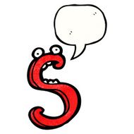 cartoon letter s N25