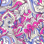 Seamless wave hand-drawn pattern waves background N20