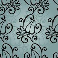 Seamless floral pattern with leaves N9